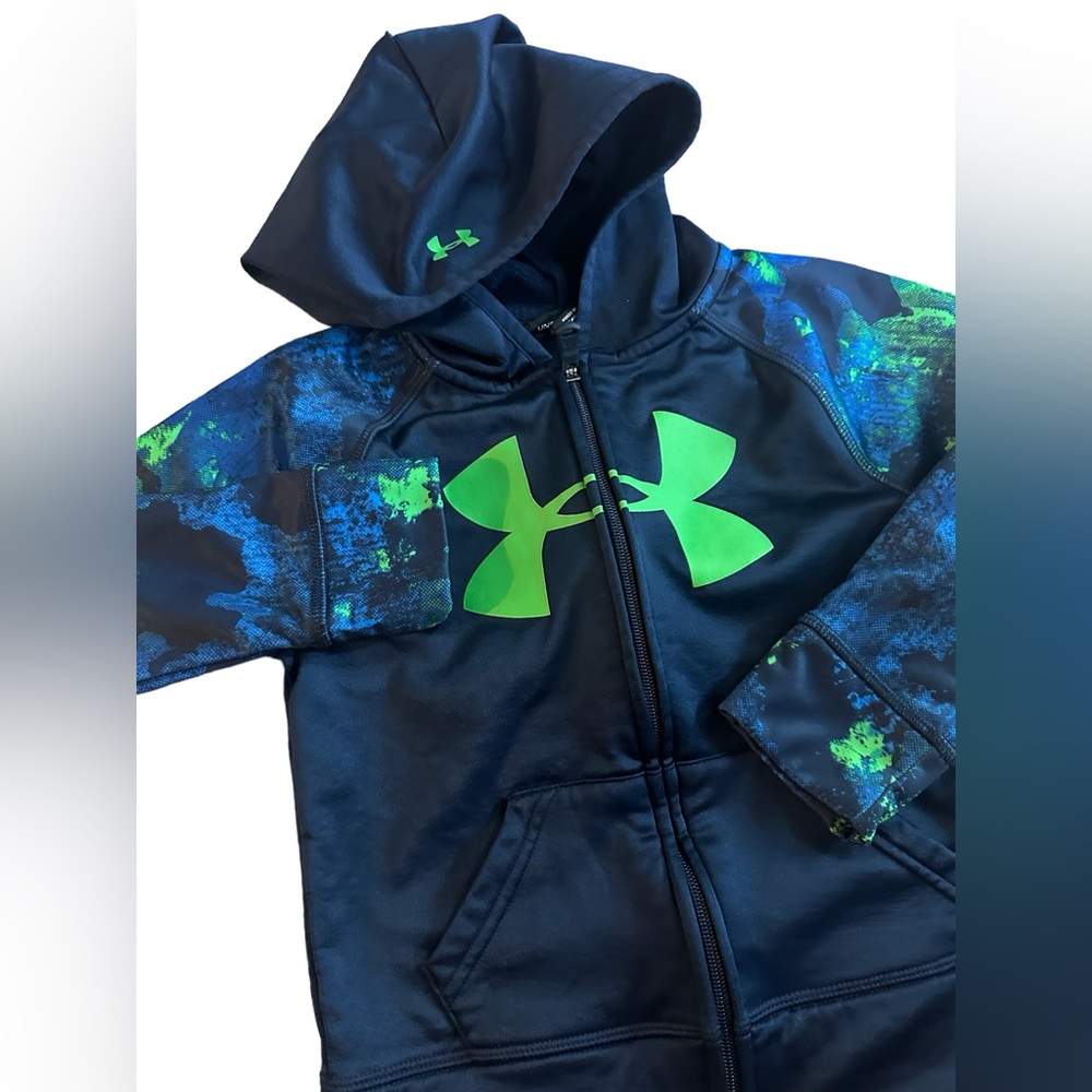 Youth Boy Under‎ Armour Zip up Hoodie Jacket size 4